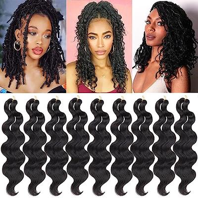 COOKOO 18 Inch Goddess Box Braids Crochet Hair 8 Packs Bohemian Hippie Box  Braids Crochet Hair With Curly Ends Synthetic Crochet Braiding Hair for  Black Women (…