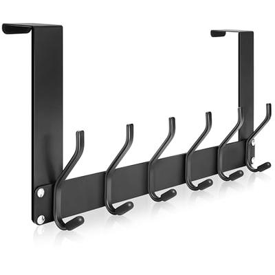 WEBI Over The Door Hooks Door Hanger:Over The Door Towel Rack with 6 Hooks  for Hanging Coats,Door Coat Hanger Towel Hanger Over Door Coat Rack for  Towels,Clothes,Silver,2 Packs - Yahoo Shopping