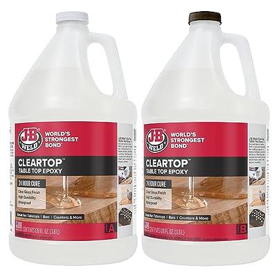 Crystal Clear Epoxy Resin Two Gallon Kit | MAS Tabletop Pro Epoxy Resin Hardener | Two Part Kit for Wood Tabletop Bar T