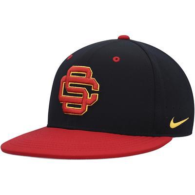 Men's Nike Gray USC Trojans Aero True Baseball Performance Fitted Hat