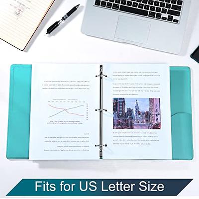  1-inch 3 Ring Binder with 2 Interior Pockets, 1'' Basic Binders  Holds US Letter Size 8.5'' x 11'' Paper - Durable, Versatile Binders for  Office, Home, and School Use, 6