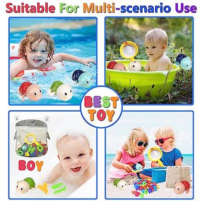 Bath Toys, 4 Pack Baby Bath Toys for Toddlers 1-3, Floating Wind-up Toys  Swimming Pool Games Water Play Set Xmas Gift for Bathtub Shower Beach  Infant Toddlers Kids Boys Girls Age 1 2 3 4 5 6 Years 