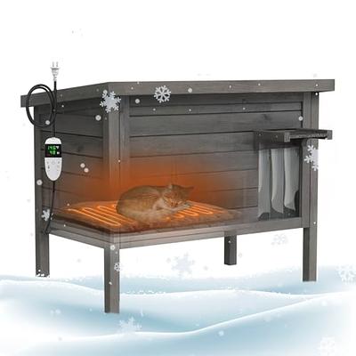 Clawsable Indestructible Heated Cat House for Outdoor Cats in Winter,  Extremely Waterproof, Highly Insulated & Elevated Outdoor Feral Cat House  Shelter for Stray Barn Cat - Yahoo Shopping