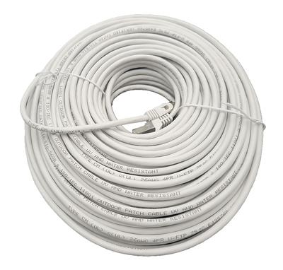 Micro Connectors Outdoor 200-ft 23 Cat 6A 4 Indoor/Outdoor White Data Cable  Box