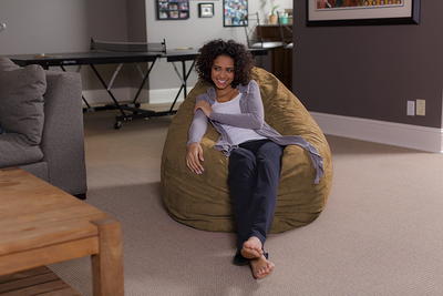 3' Kids' Bean Bag Chair With Memory Foam Filling And Washable