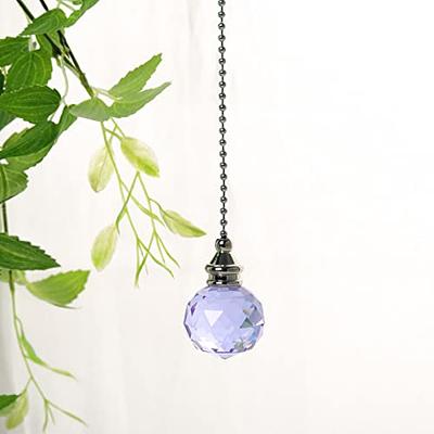 2 Pcs Crystal Pull Chains Ceiling Fan Chain Extension Fan Pull Chain  Pendant 50cm Ceiling Fan Chain