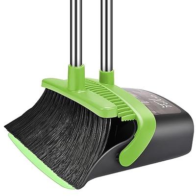 OLLSDIRE Broom and Dustpan Set for Home 2023 Indoor Broom with Dustpan  Combo Set Upright Dust