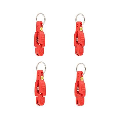 SAUYRASY 4Pcs Heavy Tension Snap Release Clips Lead Line Clip with Key Ring  for Weight Planer Board Kites Downrigger Trolling Fishing (Red) - Yahoo  Shopping