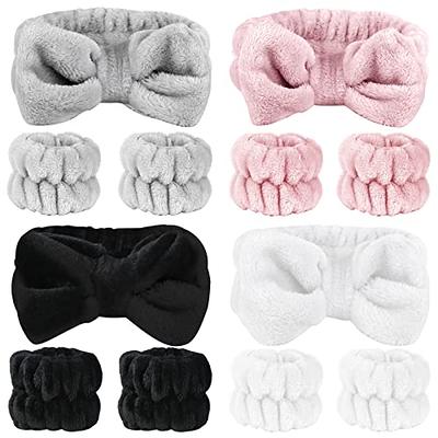 Kiel Face Washunisex Microfiber Spa Headband & Wristbands Set For Makeup &  Washing Face