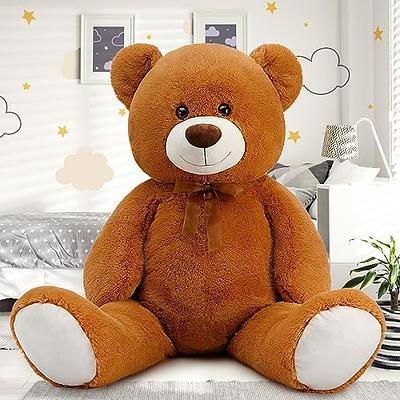 MorisMos Giant Teddy Bear Stuffed Animal 4 Feet, 51'' Big Teddy Bear for  Baby Shower, Soft Stuffed Bear Plush for Girlfriend Valentine's,Large Bear  Stuffed Animal for Kid Christmas Birthday,Dark Brown - Yahoo