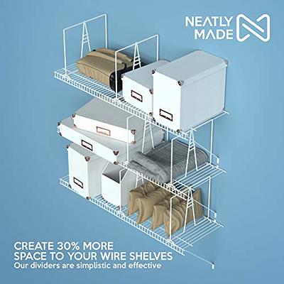 Evelots Wire Shelf Dividers-8 Pack-Closet Storage & Organization