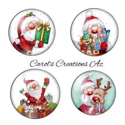 Glass Cover Minder/Santa Christmas Minders Diamond Painting