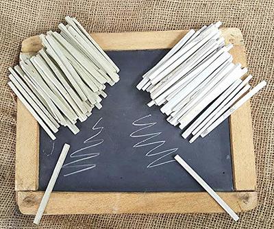 Buy White Slate Pencils Grade A FINE Thick - Natural Lime Stone Chalk  Pencils for Chalkboard, Fabric Metal to Write, Sketch, Draw and Edible  (Pack of 30) by Rawsimple (12 Sets Dozen