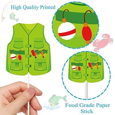 36pcs Fishing Cupcake Toppers Gone Fishing Party Cupcake Picks for  Fisherman Birthday Party Decorations Fishman Fishing Pole theme Theme Party  Baby Shower Supplies - Yahoo Shopping