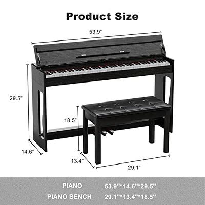 Rockjam 61-Key Keyboard Piano Kit with Keyboard Stand, Sheet Music Stand,  Piano Note Stickers & Lessons - Yahoo Shopping