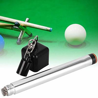 Pool Cue Chalk Holder Portable Billiard Cue Chalk Case Billiard Cue Tip  Tools Black Green 