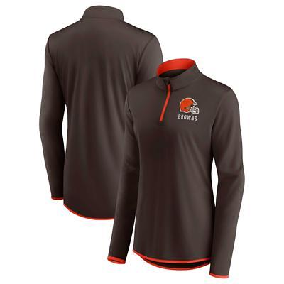 Women's Antigua Heather Gray Cleveland Browns Team Logo Fortune Half-Zip  Pullover Jacket - Yahoo Shopping