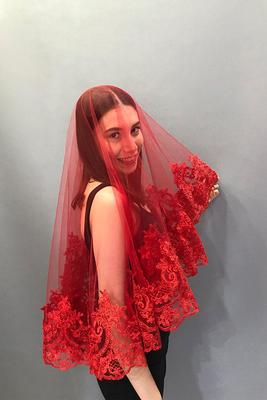 Vintage Inspired Short Bridal Veil - ApolloBox