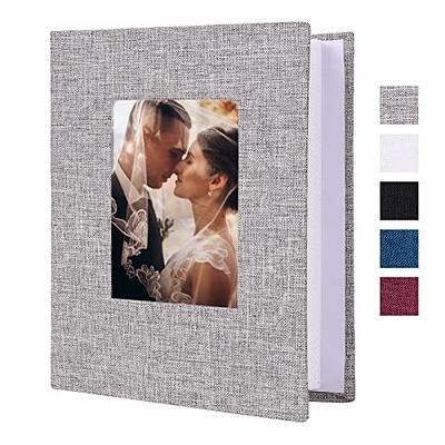 Vienrose Photo Album 4x6 200 Photos Linen Frame Cover with Memo Areas  Photobook Large Capacity Slip-in Pictures Book for Wedding Baby Vacation,  Black - Yahoo Shopping