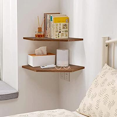 Compatible With2 Pcs Acrylic Corner Shelves Quarter Shower Shelf Wall  (transparent)
