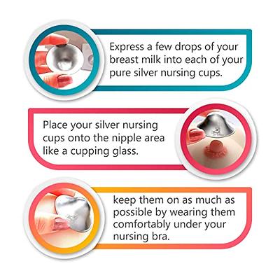 The Original Silver Nursing Cups, Nipple Shields for Nursing Newborn, Nipple  Protector for Breastfeeding, Nipple Covers Breastfeeding, No Need Nipple  Cream, Newborn Essentials Must Haves - Yahoo Shopping