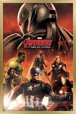 Marvel Cinematic Universe - Avengers - Age of Ultron - Hulk Wall Poster  with Wooden Magnetic Frame, 22.375 x 34 