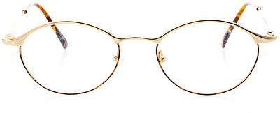 Optical Eyewear - Oval Shape, Metal Full Rim Frame - Prescription