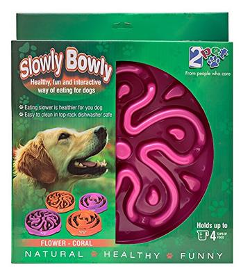 Havniva Ceramic Slow Feeder Dog Bowl, 1.5 Cups Dog Slow Feeder for Medium  Breed, Anti-Gulping, Pet Slower for Fun, Stop Bloat, Preventing Choking