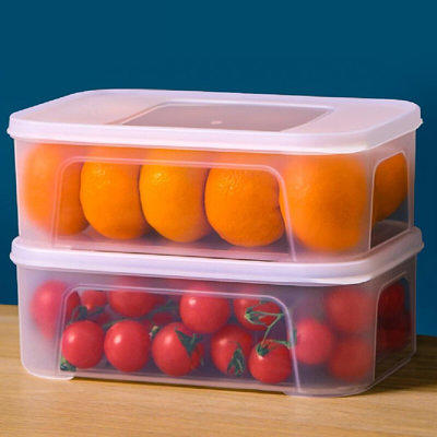  Kinsorcai 12'' Three-Layer Clear Plastic Storage Box