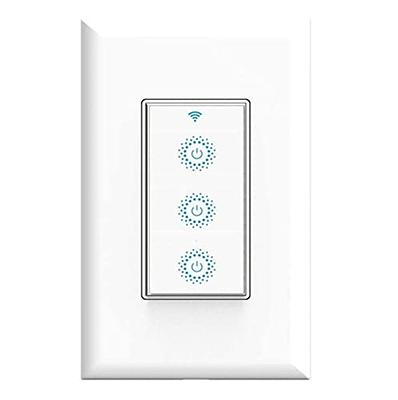 Avatar Controls Smart Single-Pole WiFi Dimmer Light Switch with RF Remote, White AWDS01RF