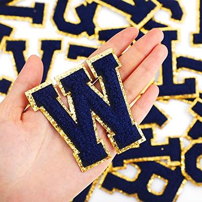 26 Piece Chenille Letter Iron on Patches Sew On Chenille Varsity