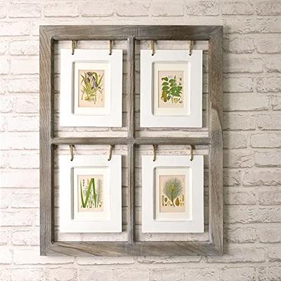 TOFOREVO Picture Frames 4x6 Set of 2 Rustic Wood Grain Photo Frame for  Gallery Wall Mounting or Tabletop Display