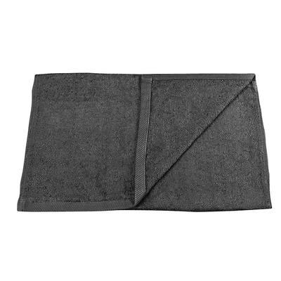 16 x 27 100% Ring Spun Cotton Black Hand Towel 3 lb. - 12/Pack