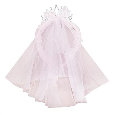 Communion Veil Ribbon Edge headdress first Holy Communion outfit tulle –  Strasburg Children