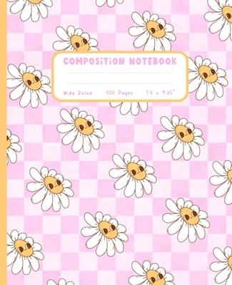 Kawaii Notebook: Cute Frog Composition Book - Wide Ruled Paper | Fun Froggy  Pink Checkered Journal | Aesthetic Notebooks for School Girls & Teens