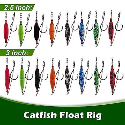  Pompano Rig Floats Fshing Floats Fishing Rig Floats Foam Snell Floats  Bobbers for Surf Fishing Live Bait Float Walleye Rig Making Accessories  Round Bullet Cylinder Float for Trout Catfish Fishing 