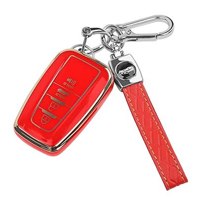  Gematay for Ford Key Fob Cover with Keychain Lanyard