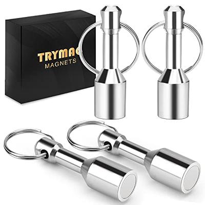 2 Pack Strong Keychain Magnet - For Hanging Keys and Testing Metal Jewelry