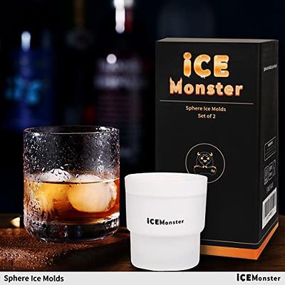 Large Whiskey Ice Ball Mold Skull, A Set 6 Large Sphere Ice Cube Molds,  2.3x2.3 Inch Large Round Ice Cube Molds, Large Ice Cube Sphere, Large Sphere  I