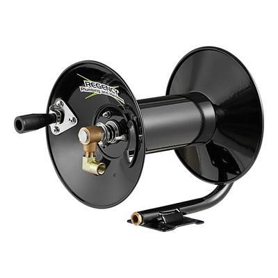 Regency Hand-Crank Open Powder-Coated Steel Hose Reel for 100' Hose