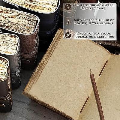 C CUERO Vintage Leather Journal - Antique Handmade Leather Bound