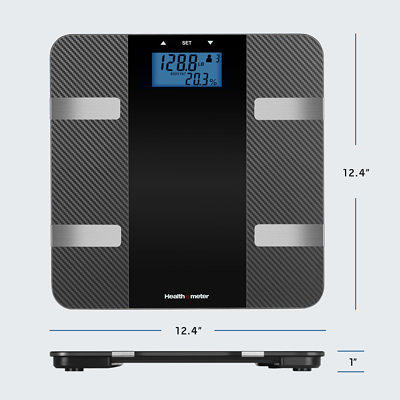 Health O Meter Scale  Weight Tracking Digital Bathroom Scale, Black 