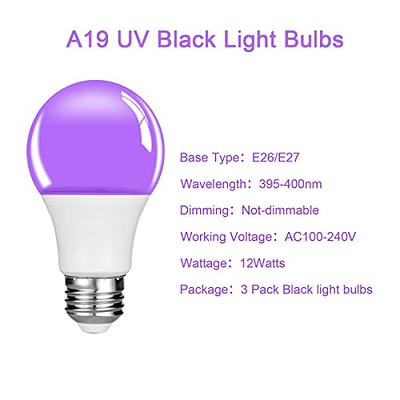 Paint for Party Club E26 E27 Led Lights Neon Blacklight UV Bulb Black Light