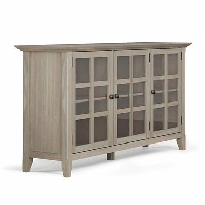 Simpli Home Connaught Solid Wood 40 in. Wide Traditional Entryway Storage  Cabinet in Distressed Grey AXCCON47-GR - The Home Depot