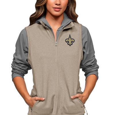 New Orleans Saints Antigua Links Full-Zip Golf Jacket - Black