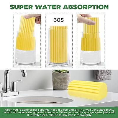 Cleaning Duster Sponge Damp Tool - 4 Pack Shadowgallery Reusable Household  Sponges Dusters Magical Dust Sponge for Cleaning Blinds, Glass, Baseboards