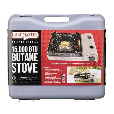 Chef Master (90019) Portable Butane Stove, 15,000 BTU