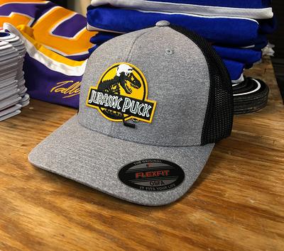 Flexfit Hat With A Jurassic Puck Embroidered Twill Crest - Yahoo Shopping