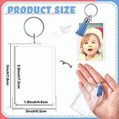 BEAUTOPE 10 PCS Acrylic Keychain Blanks Photocard Holder Keychain Acrylic  Blank Photo Picture Frame Keychain Holder for DIY Keychain - Yahoo Shopping