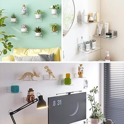 Acrylic Small Adhesive Wall Shelves,Mini Floating Shelves,Acrylic Display  Shelve